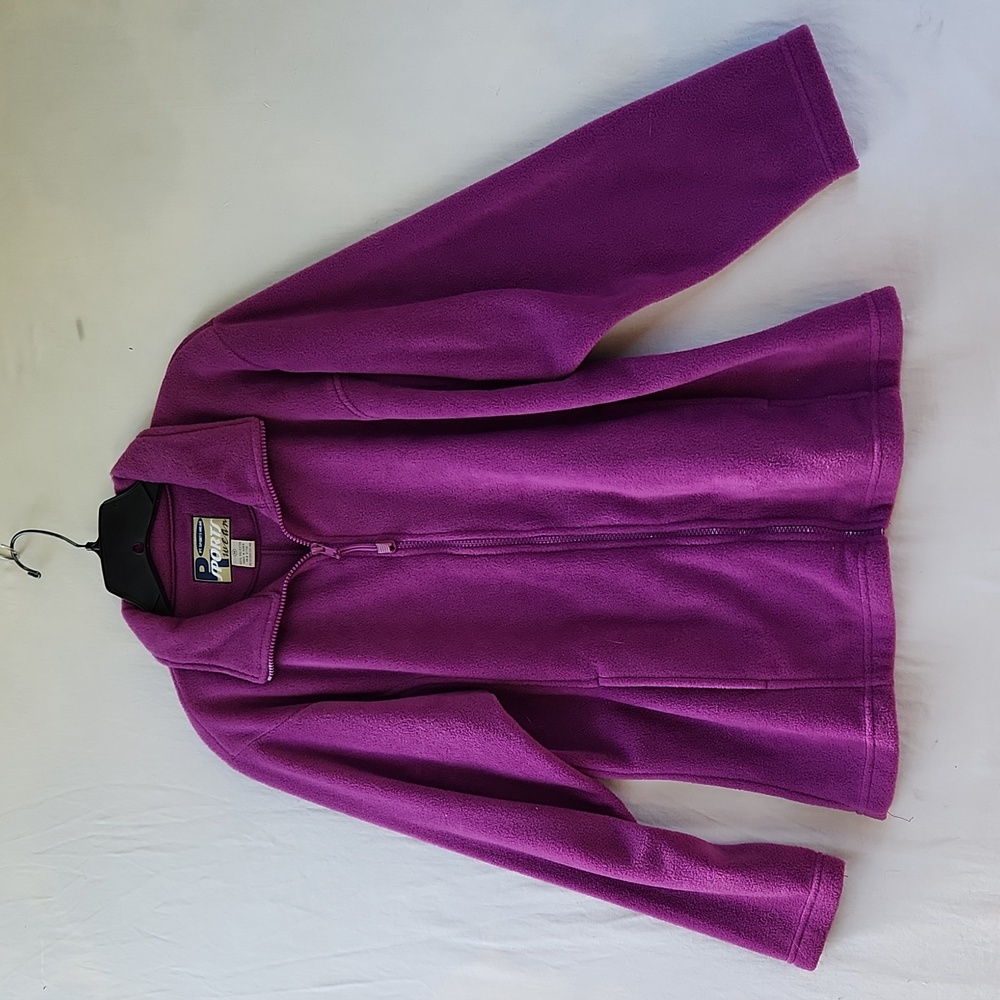 Vintage PT Sportswear Full Zip Fleece Jacket Purple Medium
